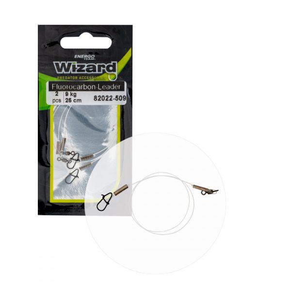 Wizard Pre-rigged Fluorocarbon Leader Neo 11Kg 25Cm 2Pcs/Pk