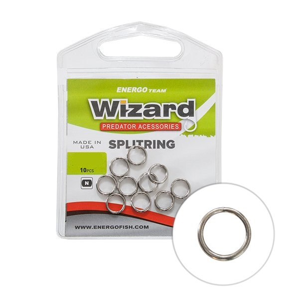 Wizard Grizzly Key Ring Rimmed Nickel 1