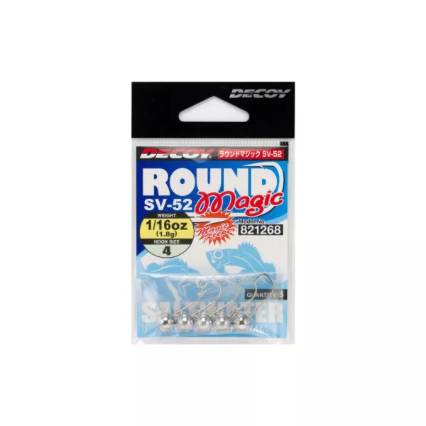 Decoy SV-52 Round Magic #6 2.5gr Jig Head 5pcs