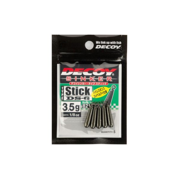 Decoy DS-6 Sinker Type Stick 7.0gr Drop Shot Lead 4pcs