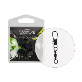   WIZARD CATFISH BARREL SWIVEL SNAP 3/0×6 4PCS/PACK - Swivel snap