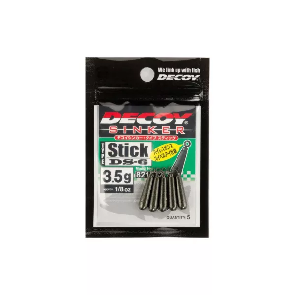 Decoy DS-6 Sinker Type Stick 9,0gr Drop Shot Lead 3pcs