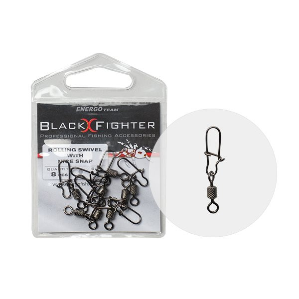 Carp Expert Rolling Swivel With Nice Snap 10# 8Pcs/Bag