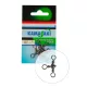 Kamasaki Packaged Three-way Swivel 4 6Pcs/Pack
