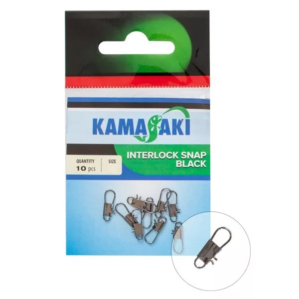 Kamasaki Packed Interlock Snap 4 10Pcs/Pack