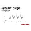 Decoy 30 Spoonin Single #8 Eyed Barbed Single Predator Hook 12pcs