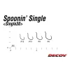 Decoy 30 Spoonin Single #6 Eyed Barbed Single Predator Fishing Hook 12pcs