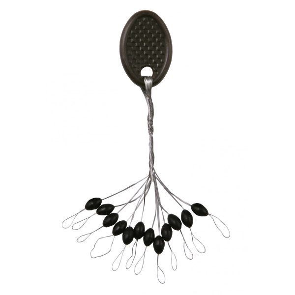 Nevis Rubber stopper Black M 5x2,5mm 12pcs