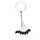 Nevis rubber stopper Black S 4,5x2,2mm 8pcs