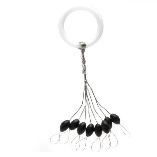 Nevis rubber stopper Black S 4,5x2,2mm 8pcs
