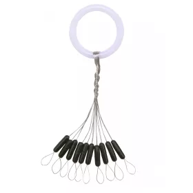 Nevis Black Rubber Stopper S 6x1.8mm 10pcs