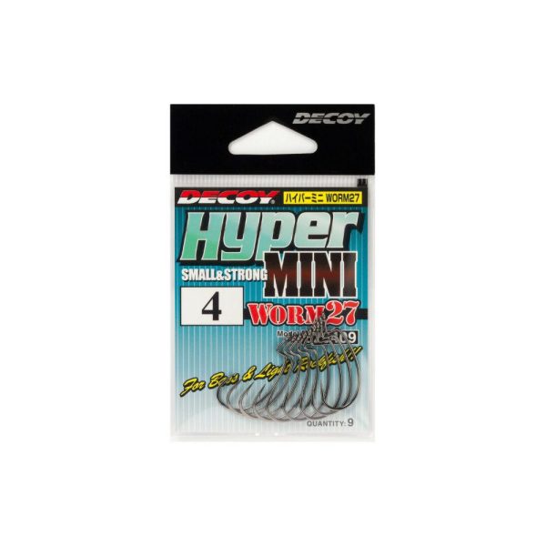 Decoy Worm 27 KG Hyper Mini 4 Offset Hook 9pc