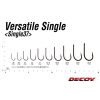 Decoy 37 Versatile Single #2/0 Eyed Barbed Single Predator Hook 8pcs