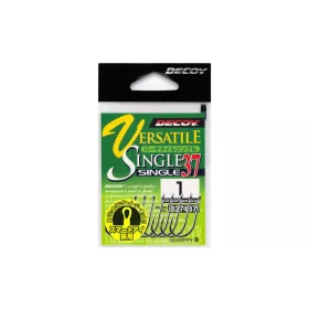   Decoy 37 Versatile Single #5/0 Eyed Barbed Single Predator Hook 5pcs