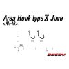 Decoy Area Type X AH-10 X Jove #8 Barbless Eyed Barbless Single Predatory Fish Hook 10db