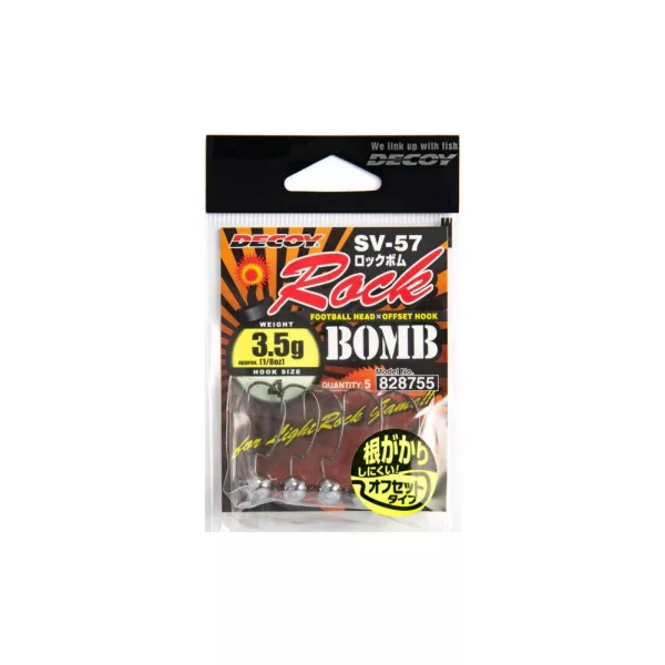 Decoy SV-57 Rock Bomb #4 2.5gr Jig Head 5pcs