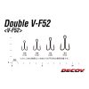 Decoy V-F52 #8 Eyed Barbed Double Hook 5pcs