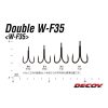 Decoy W-F35 #6 Eyed Barbed Double Hook 6pcs
