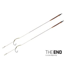 Delphin THE END Skin rig tied hook / 2pcs 20cm/25lbs/#4