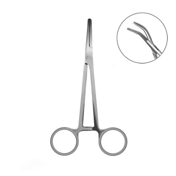 Delphin Bent forceps Delphin 13cm