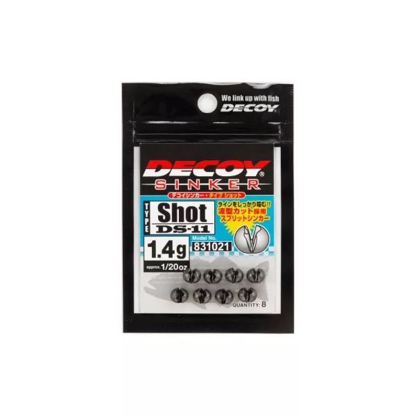 Decoy DS-11 Sinker Type Shot 0.6gr Split Shot Lead 10pcs