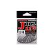 Decoy Jig11B Strong Wire Black #2/0 Eyed Barbed Single Jig Hook 8pcs