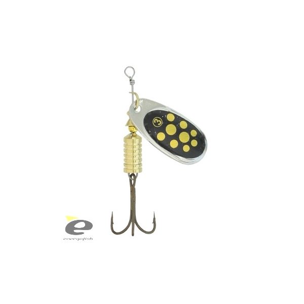 Kamasaki Blackbird Rotating Gold Dots on Black Base 1 - 4gr