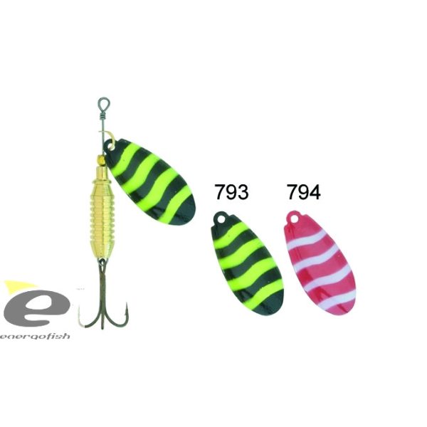 Kamasaki Parrot Rotating Black-Yellow Wavy 3 - 8gr