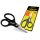Carp Academy Braided Line Cutting Scissors Silver-Black
