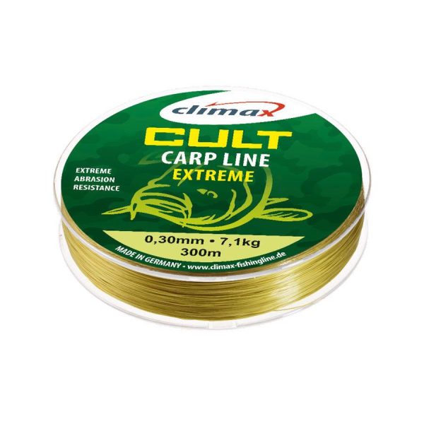 Climax Cult Carp Extreme Mono 1000m 0,40mm Matt Olive Monofil Mainline