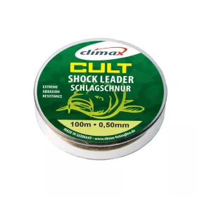   Climax Cult Carp Shock Leader 100m 0.50mm 35lb 15.5kg Camouflage Monofilament Leader