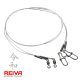 Fluorocarbon leader 2/pack 40cm/0.45mm Predator leader