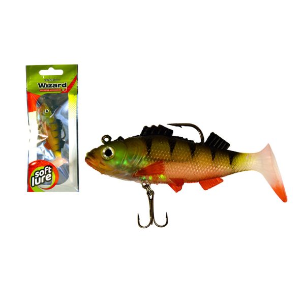 Wizard Big Perch Green Holo 7,5cm Rubber lure