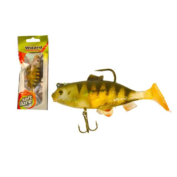 Wizard Big Perch Holo Pink 10cm Rubber artificial lure