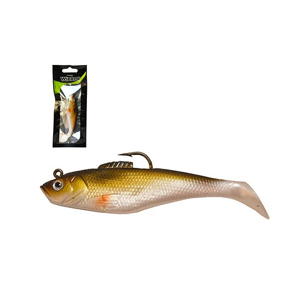 Wizard Swimbait Paddle Shad Realgold 7,62cm Gumihal