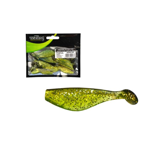 Wizard Blink Shad Green 6cm Gumihal 10db