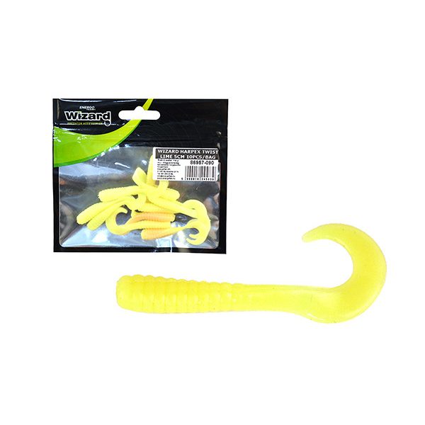 Wizard Harpex Twist Long Lime 5cm Twister 10db