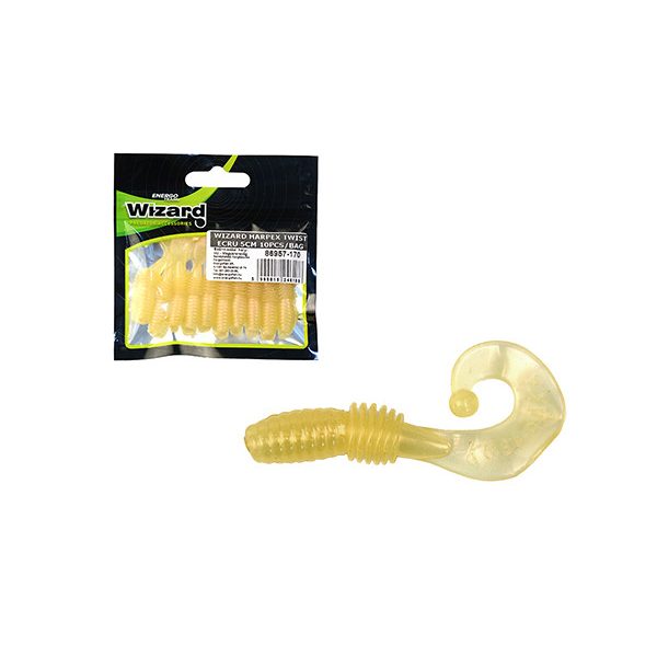 Wizard Harpex Twist Extra Ecru 5cm Twister 10pcs