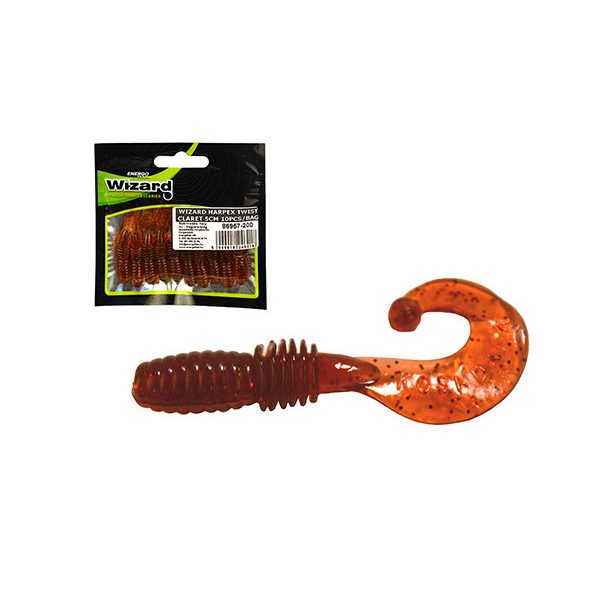 Wizard Harpex Twist Extra Claret 5cm Twister 10pcs