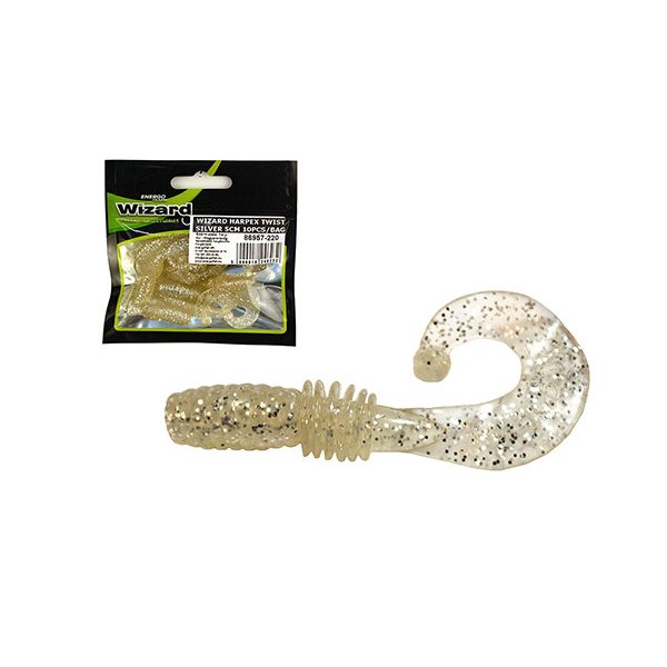 Wizard Harpex Twist Extra Silver 5cm Twister 10pcs