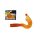 Wizard Harpex Twist Double Evo Orange 8cm Twister 5pcs
