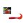 Wizard Harpex Twist Red 5cm Twister 10pcs