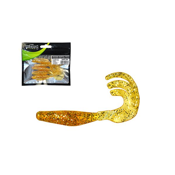 Wizard Harpex Twist Double Evo Golden 9cm Twister 5pcs