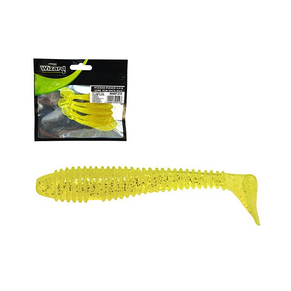 Wizard Power Kick Lime 7cm Műcsali 5db