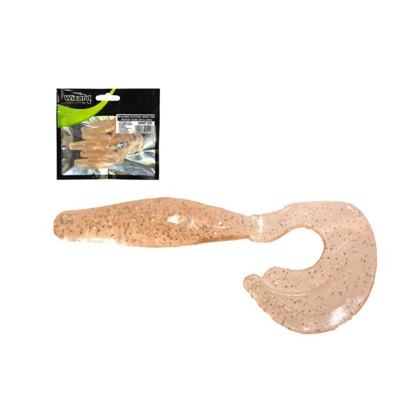 Wizard Action Shad Pro Peach Plastic Bait 7pcs 5pcs