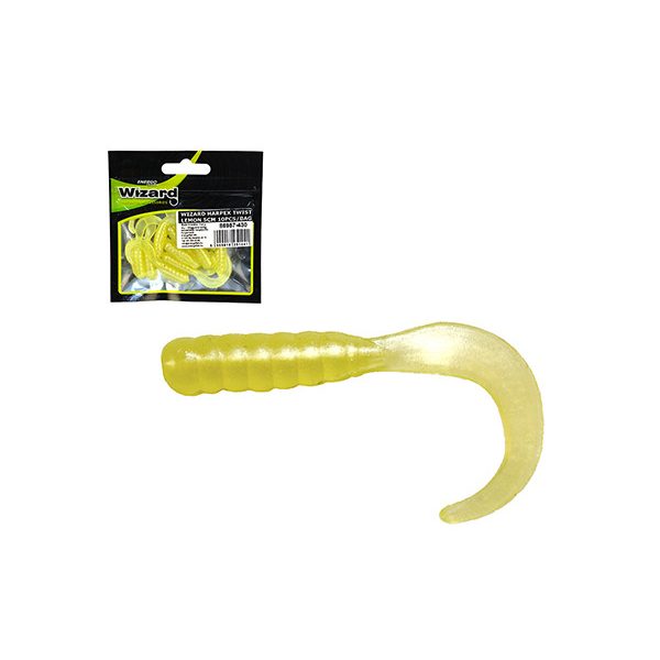 Wizard Harpex Twist Lemon 5cm Twister 10pcs