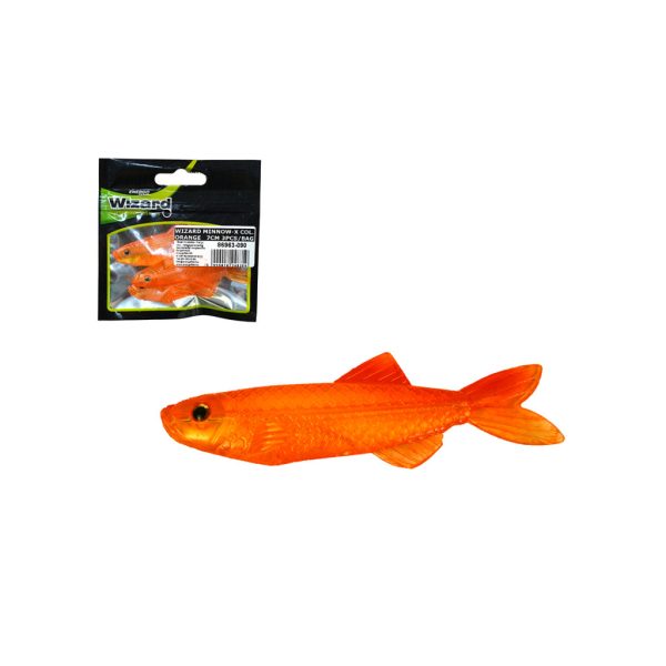 Wizard Roach Orange 7cm rubber fish 3db