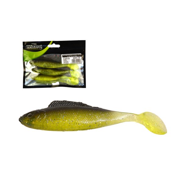 Wizard Roach Clear-Green 11cm Rubber Fish 3db