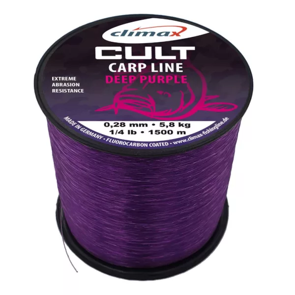 Climax Cult Carp Deep Purple Mono 1000m 0.35mm Monofilament Mainline
