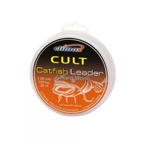   Climax Cult Catfish Hard Mono Leader 50m 0.90mm 60kg Catfish Monofilament Leader Line